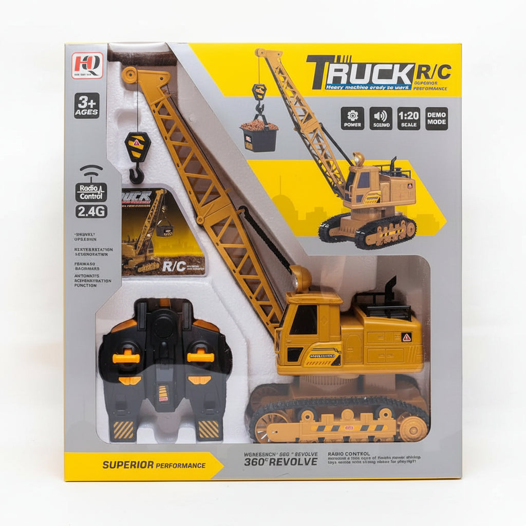 1:20 Scale 8-Channel RC Crawler Crane | Ages 3+ | Master Coordination & Mechanical Logic