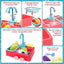 Kids Electric Circulation Kitchen Sink | Ages 3+ | Master Fluid Dynamics & Self-Correcting Life Skills