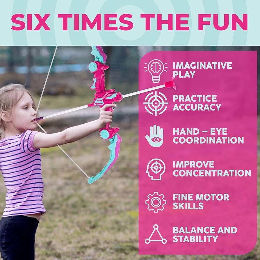 Glow-Action Precision Archery Set | Ages 3+ | Enhance Focus & Athletic Coordination