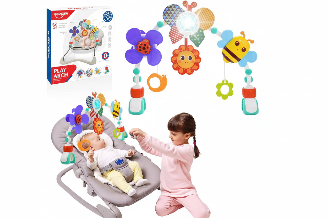 Universal 2-in-1 Baby Play Arch – Sensory & On-the-Go Activity Toy
