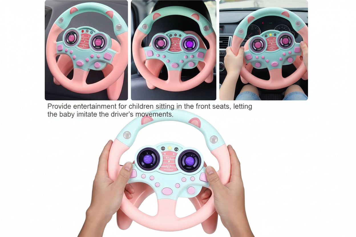 Steering wheel 360 degree toy