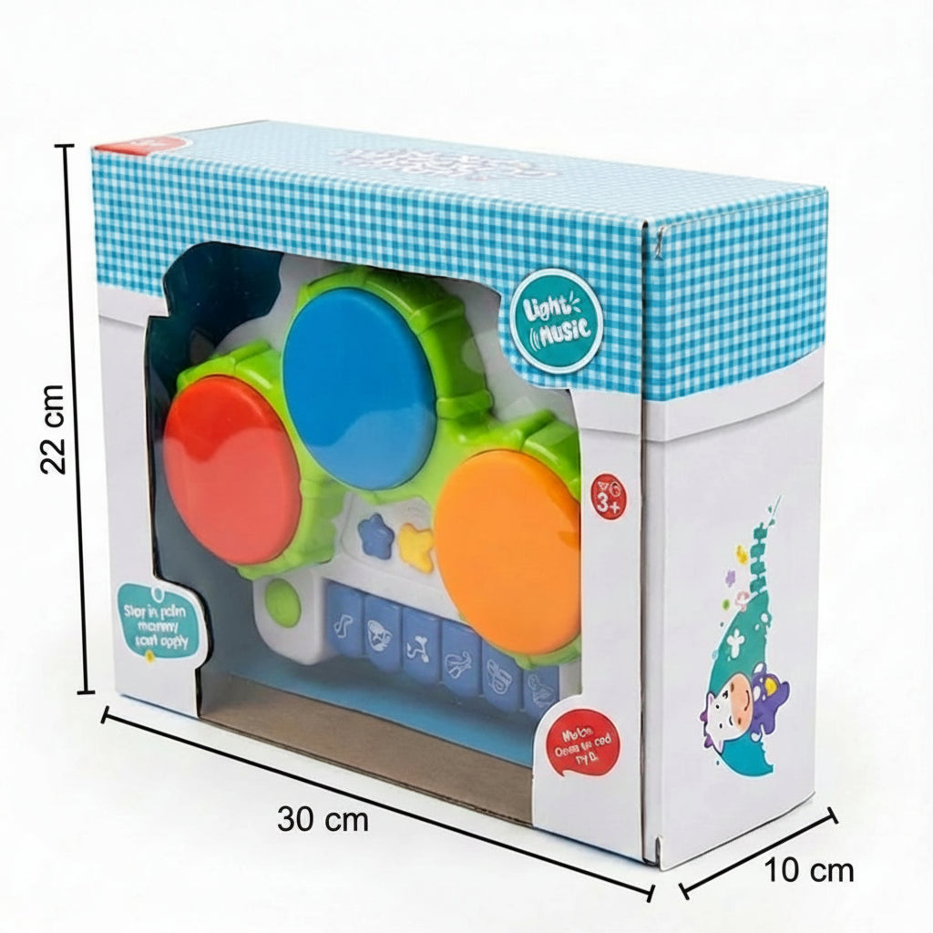 2-in-1 Musical Symphony Drum & Piano | Ages 3+ | Master Rhythmic Patterns & Auditory Coordination
