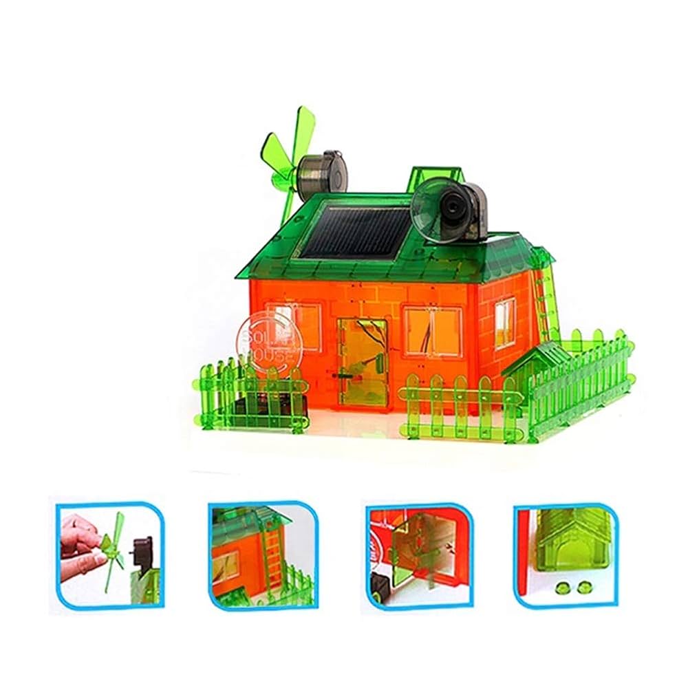 DIY solar energy concept house toy