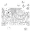Coloring puzzle Elephant 24 pieces