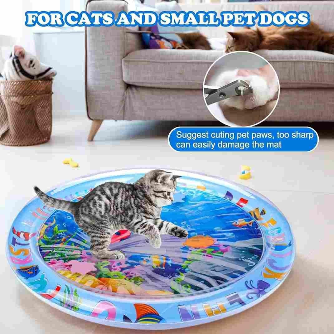 Sea Creatures Inflatable Water Mat Sensory Montessori Toy for Infants (Ages 0-12m)