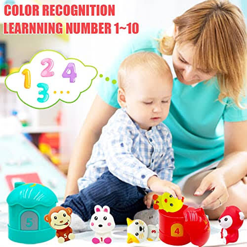 Soft Glue Animals & Houses Educational Toy Set for Toddlers