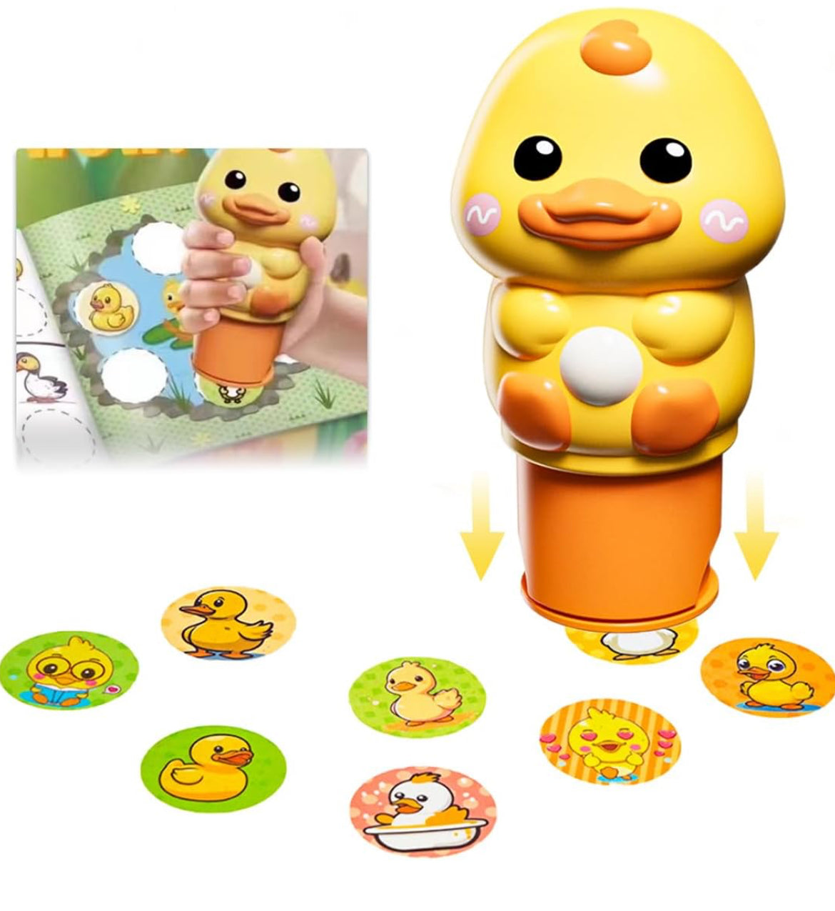 Magic Stamper Stickers Set – 200 Reusable Stickers with 24-Page Book