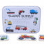 Wooden Transportation Shape Puzzle Set for Kids – Two-Piece Vehicles Puzzle