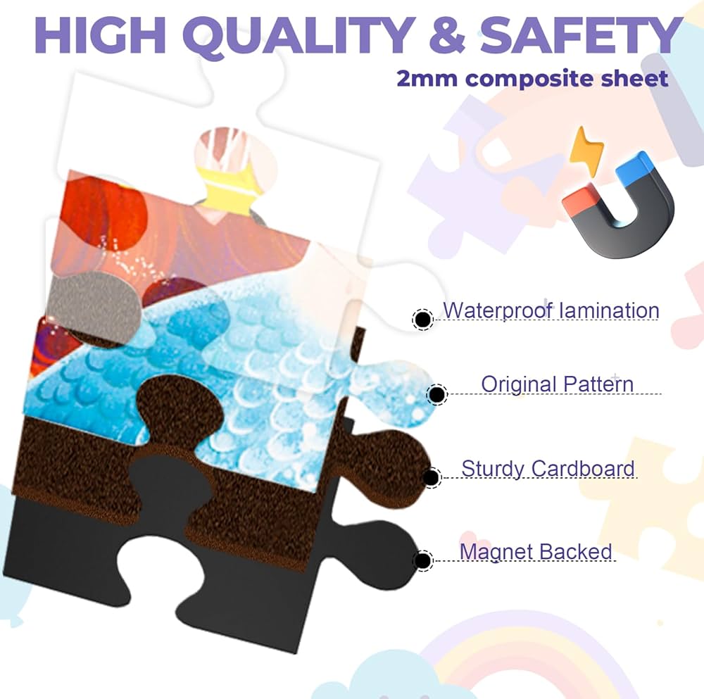 Mermaid Underwater Kingdom 3-in-1 Jigsaw Puzzle – Step 4 Progressive Set