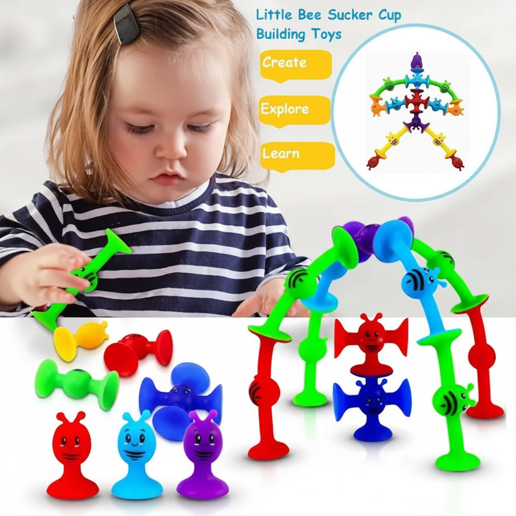 Flexi-Grip Sensory Suction Set – 50-Piece "Pop & Build" Construction Kit
