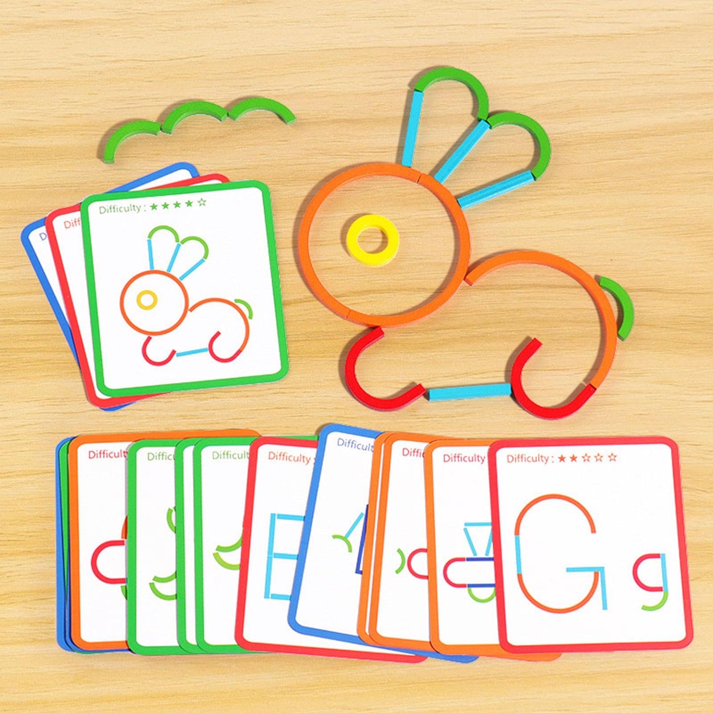 Sticks And Rings Toy ( 120 pieces)