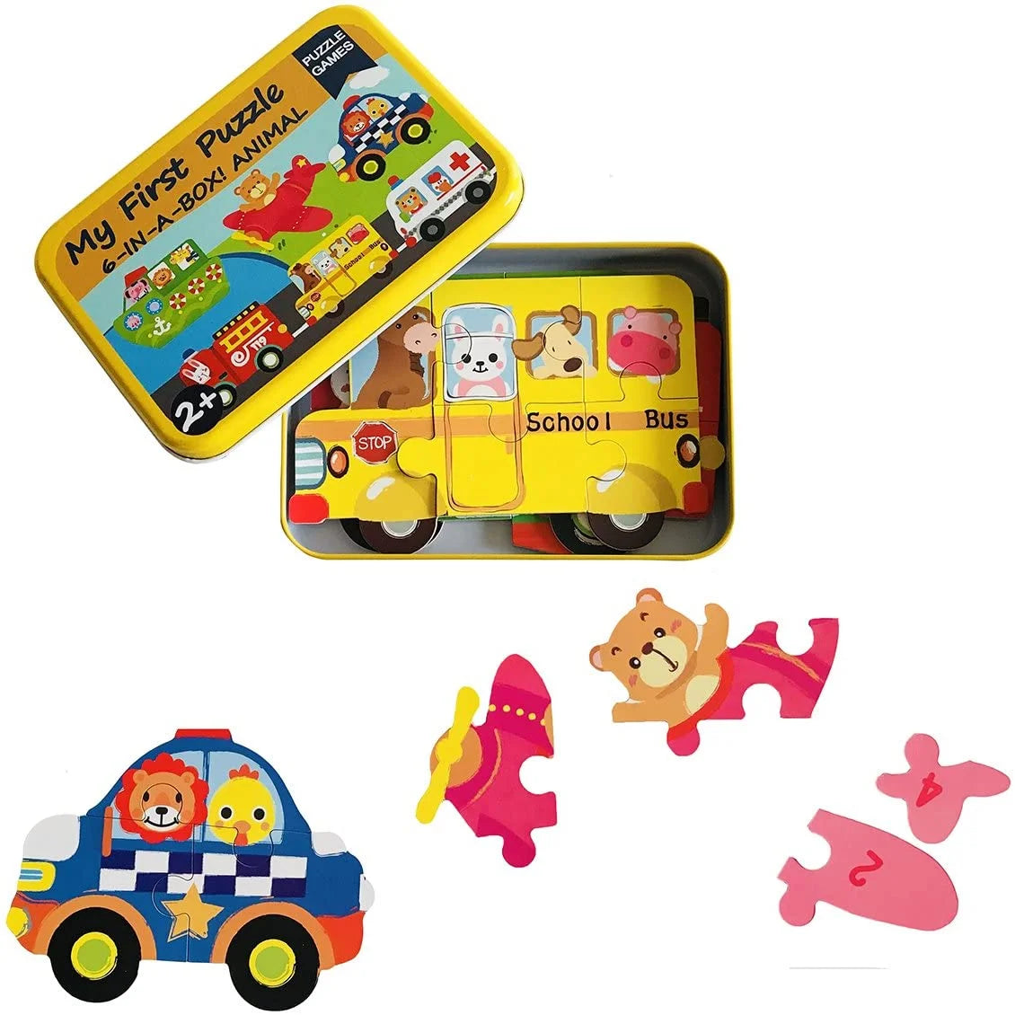 My First Puzzle 6 in 1- Animals & Transportation
