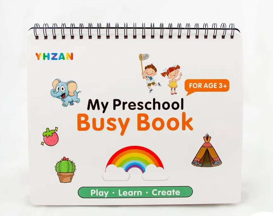 Preschool Busy Book – Interactive Learning Binder for Early Skills