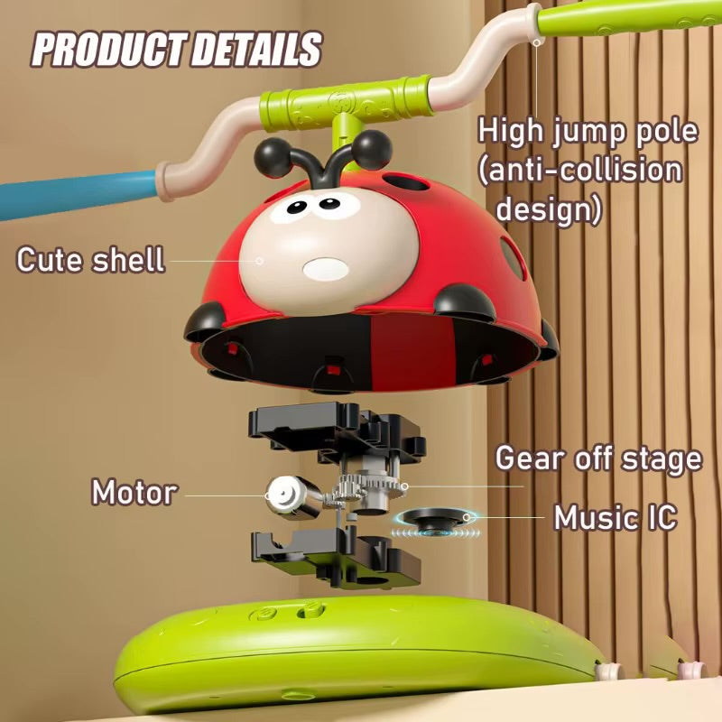 3-in-1 Sports Toy – Jump Rope, Target Throw & Rocket Launcher (Ladybug)