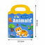 Reusable Magnetic Animal Sticker Activity Book – Interactive Learning & Play