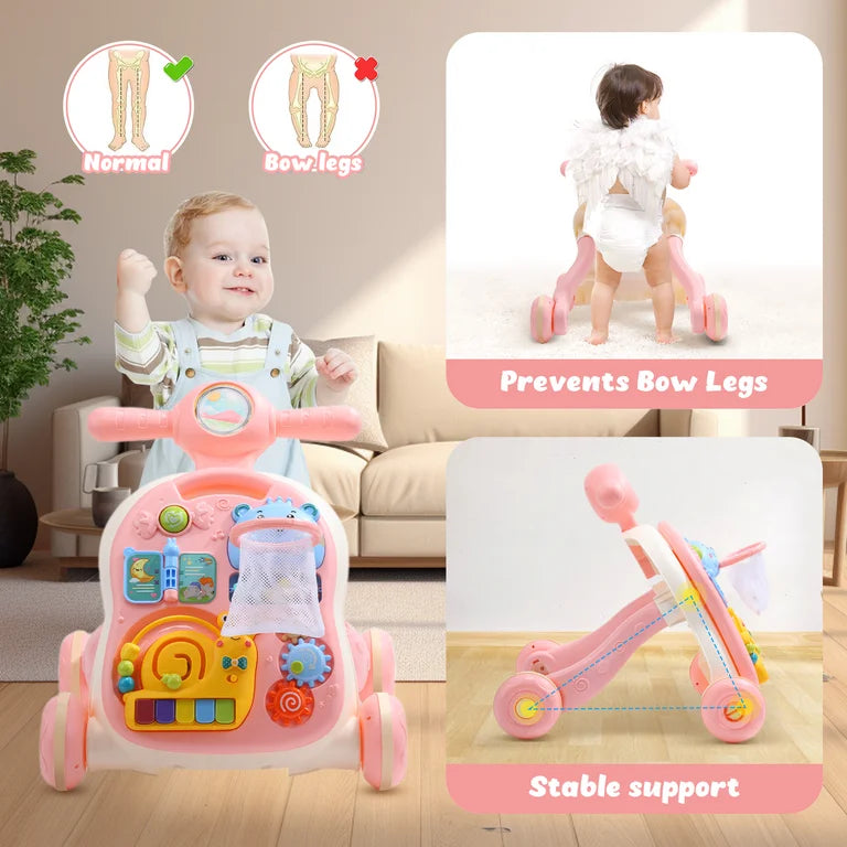Joystone 3-in-1 Baby Sit-to-Stand Learning Walker & Activity Table