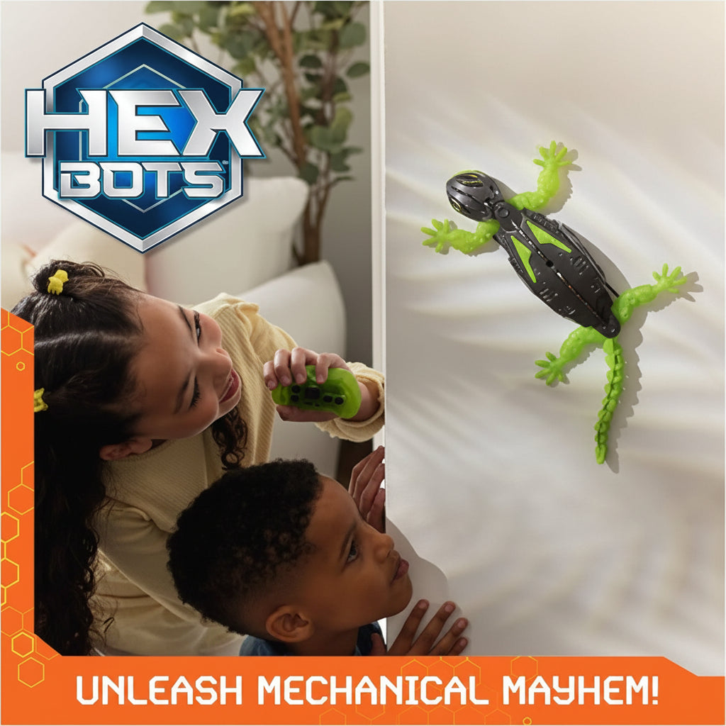 HEX BOTS Wall Crawler Gecko | Ages 4+ | Enhance Spatial Reasoning & Motor Skills