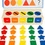 Colors and shapes wooden sorting box toy