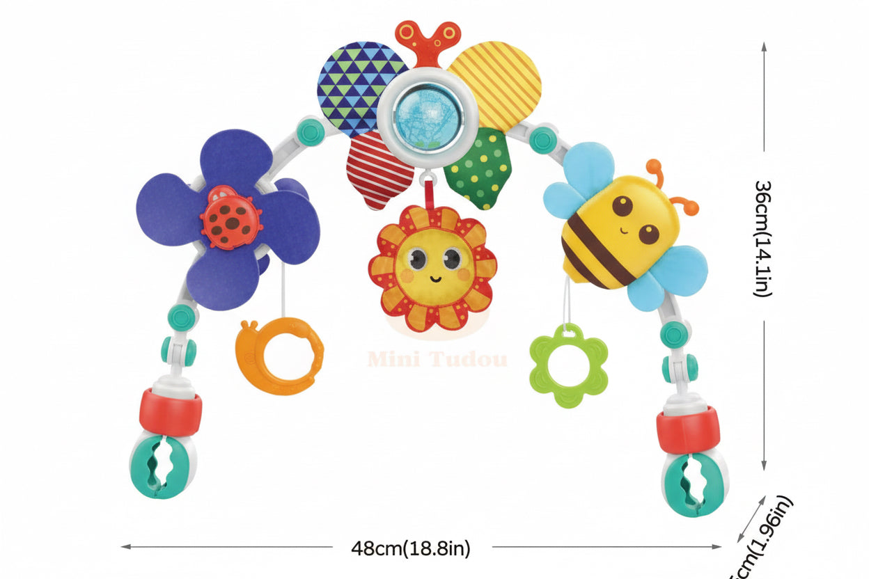 Universal 2-in-1 Baby Play Arch – Sensory & On-the-Go Activity Toy