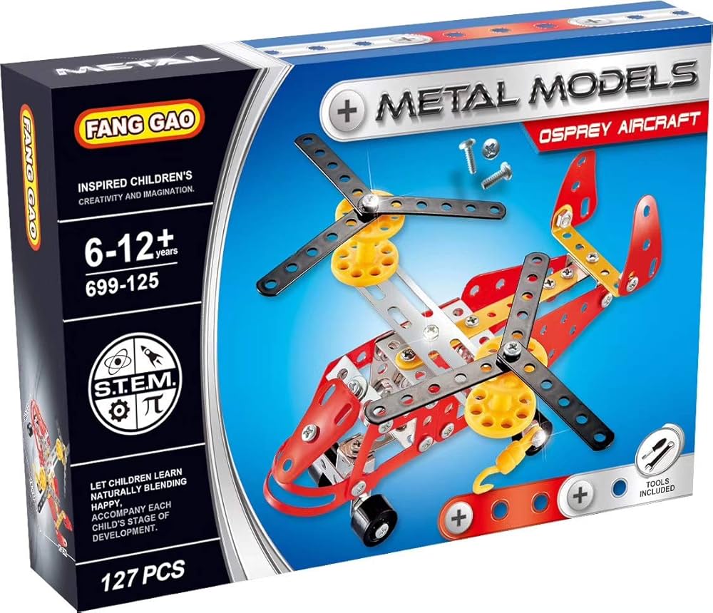 Aircraft Metal Model Kit – 127 Pieces