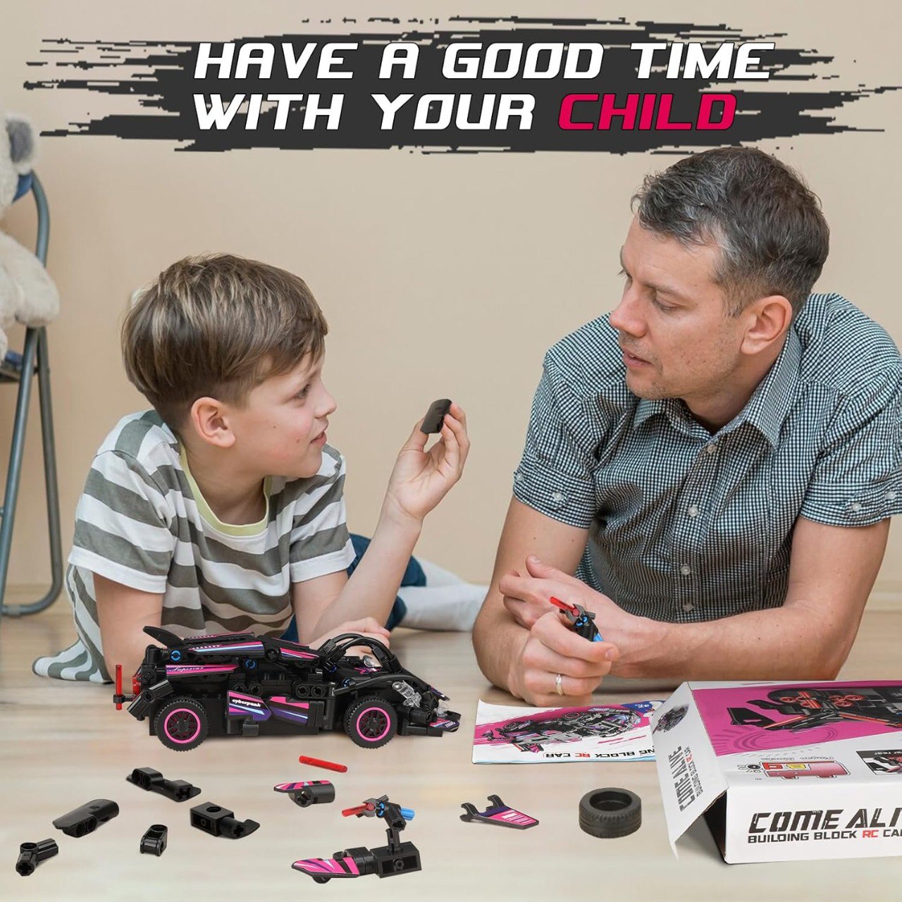 Cyberpunk RC Building Lego Car Set | Ages 6+ | Advance Engineering & Problem-Solving