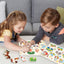 3-in-1 Wooden Peg Puzzle Bundle – Fruits, Vegetables, and Jungle Animals