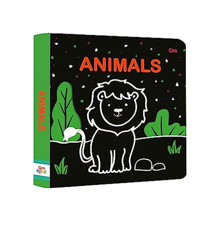 High Contrast Animals Black & White Board Book for Infants & Newborns (Ages 0–12M)