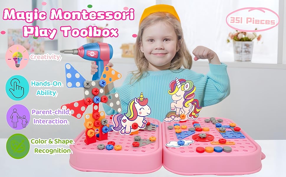 Unicorn Electric Drill puzzle set 298 pieces