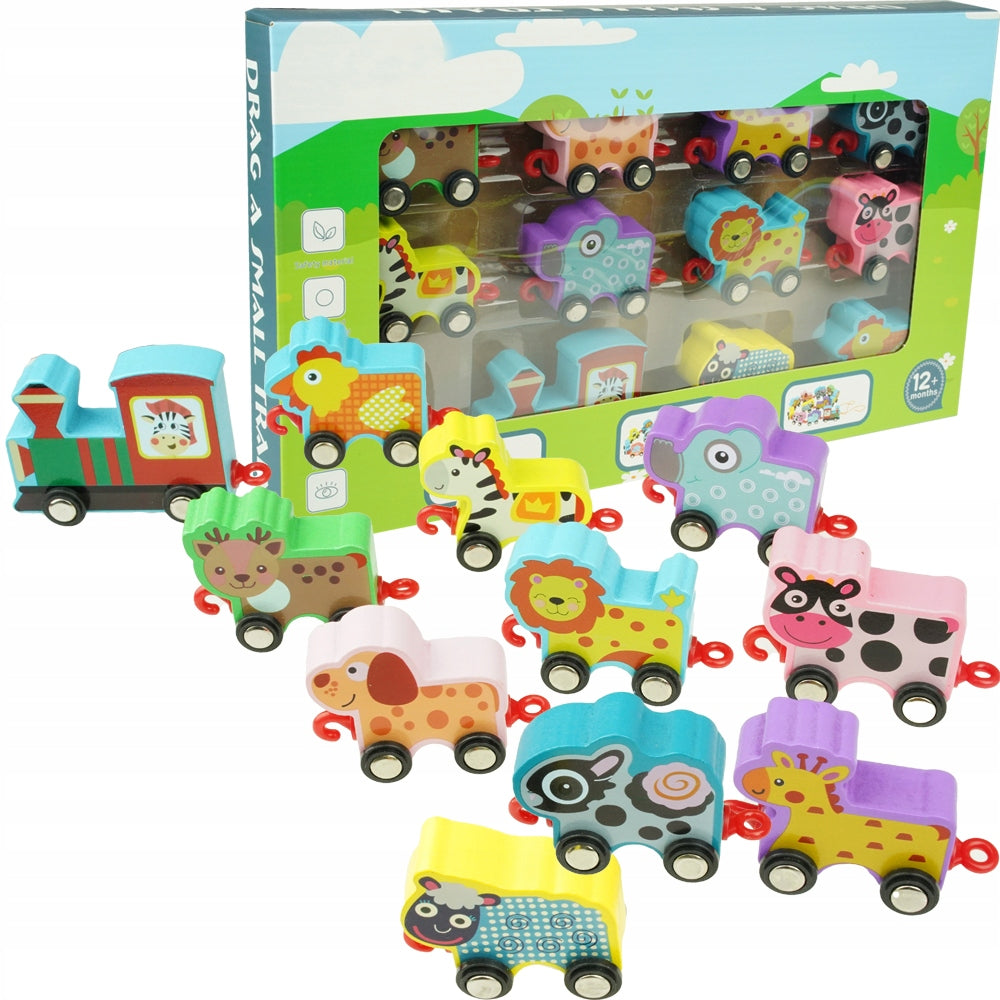 Wooden Animal Train Set – Educational Toy for Kids