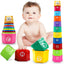 Rainbow Stacking & Nesting Cups – 2-in-1 Educational Play Set