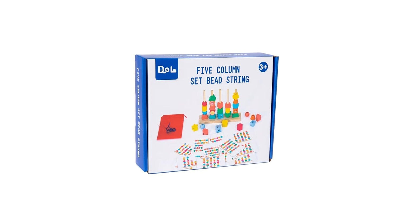 Wooden Five Column Set Bead String