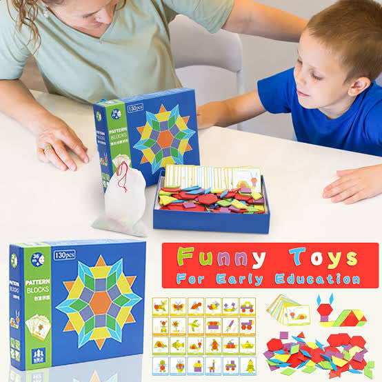 Pattern blocks 130 pcs