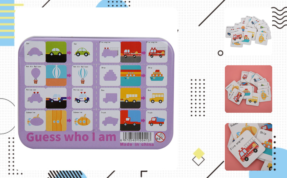 Guess Who I Am Puzzle- VECHILES