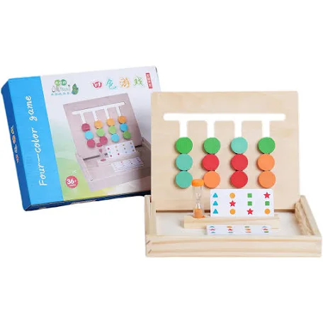 Logic Four Colors Wooden Puzzle