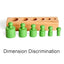 Montessori wooden knobbed cylinder  set