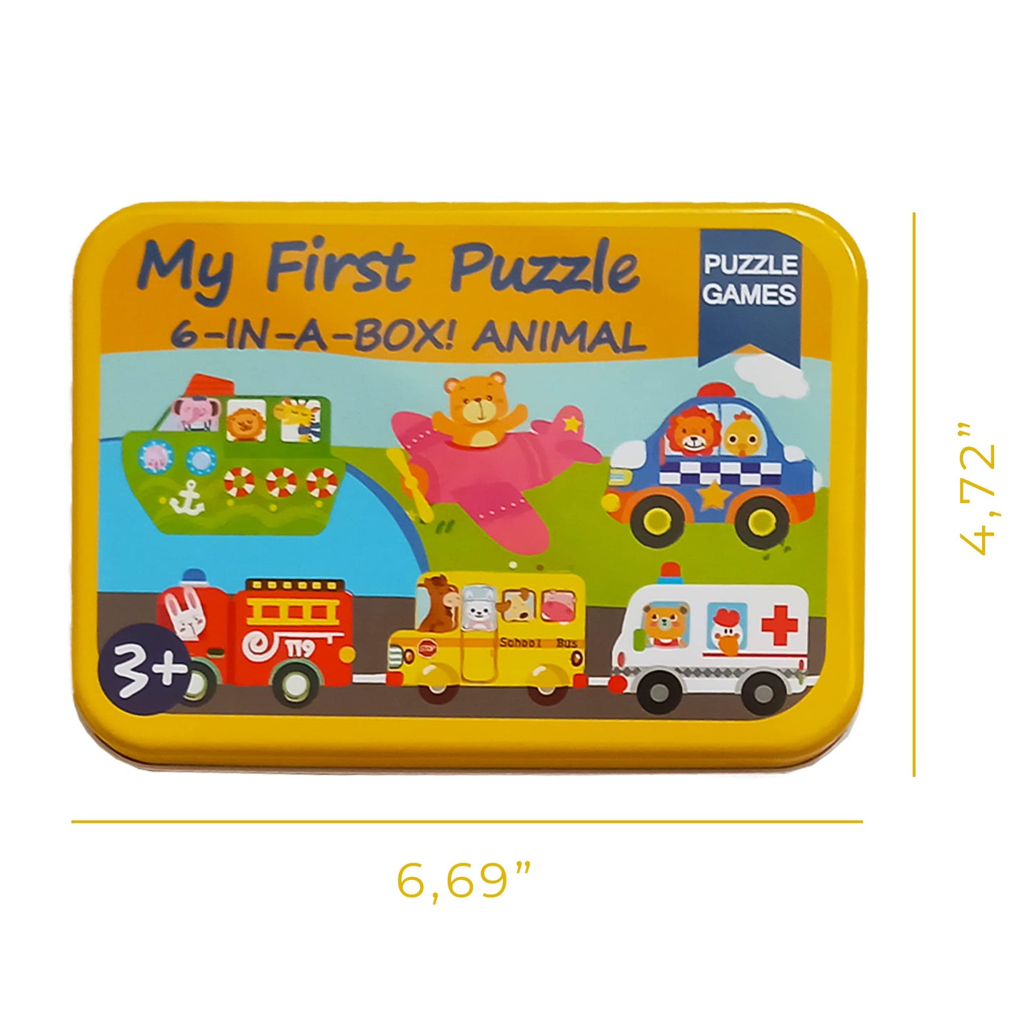 My First Puzzle 6 in 1- Animals & Transportation