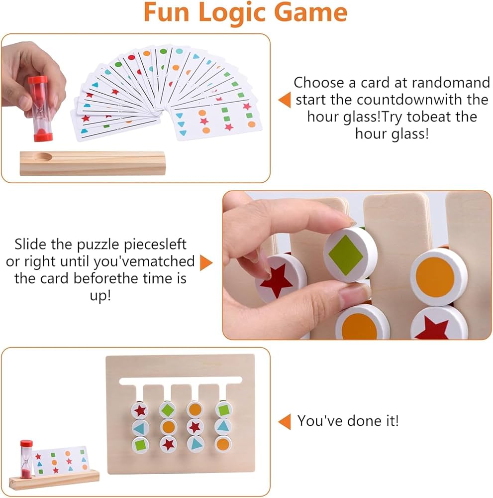 Logic Four Colors Wooden Puzzle