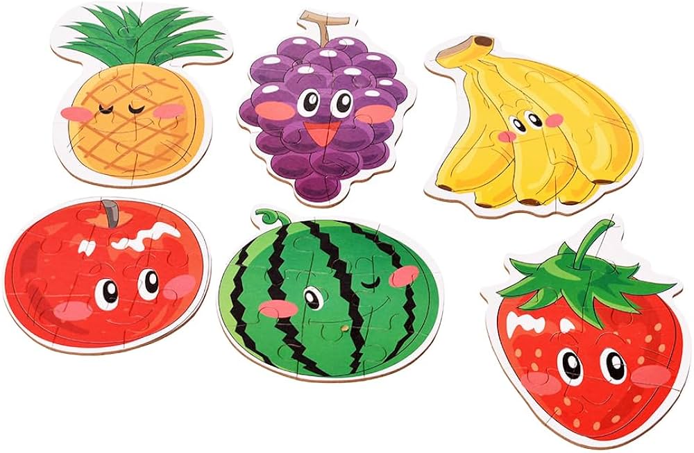 Intellect Toys Puzzle 6 in A Box - Fruits