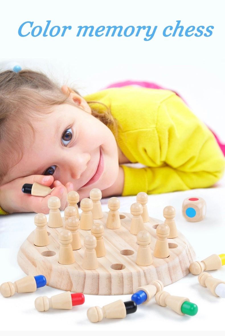 Wooden Memory Match Stick Chess Game