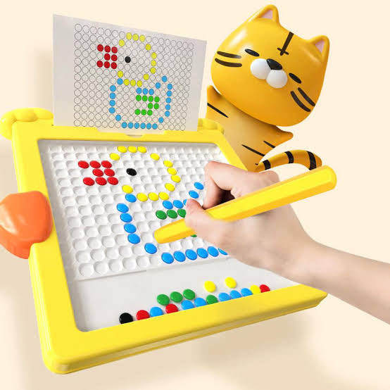 Cute Duck' Magnetic Drawing & Bead Board – Mess-Free Creative Toy