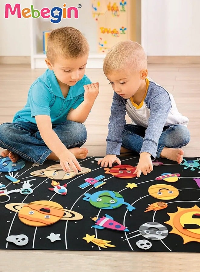 Interactive Solar System Felt Story Board – Cosmic Learning Adventure