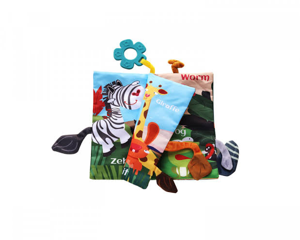 Birds Soft Cloth Book for Babies – Sensory Tails & Sound Buttons (0–36 Months)