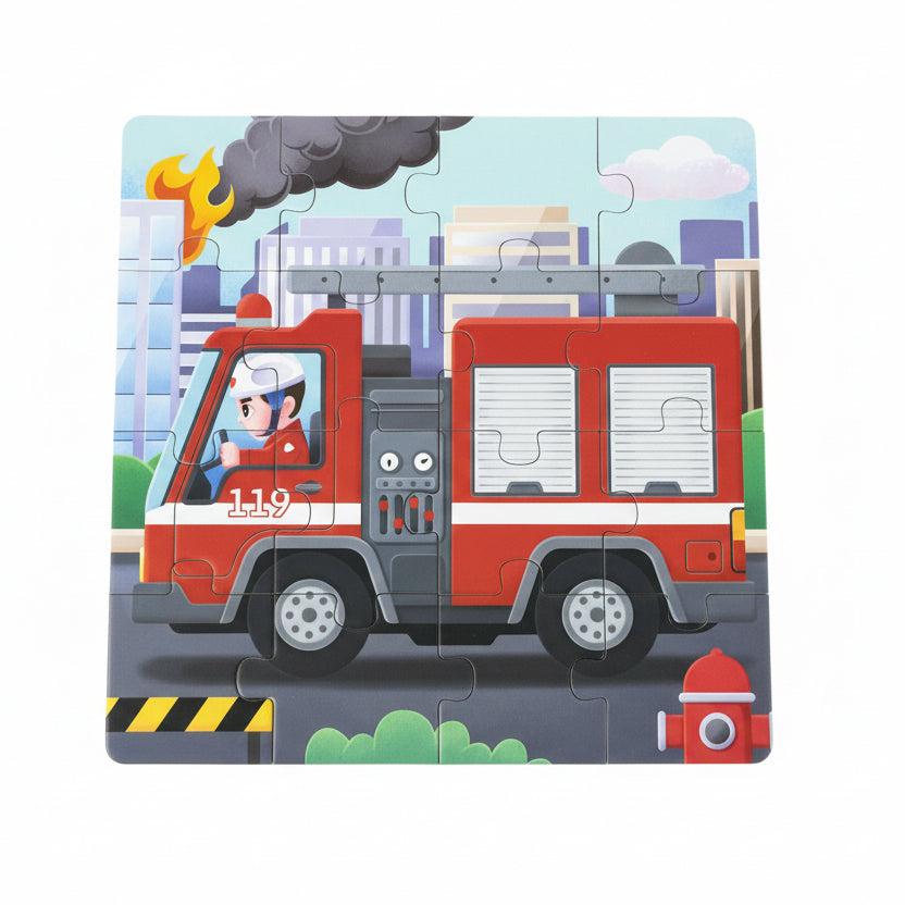 Magnetic Traffic Discovery Puzzle Book – Police Car Edition