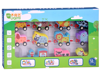 Wooden Animal Train Set – Educational Toy for Kids
