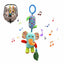 Soothing Sensory Plush – Hanging Stroller Toy with Rattle & Teether