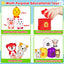 Soft Glue Animals & Houses Educational Toy Set for Toddlers