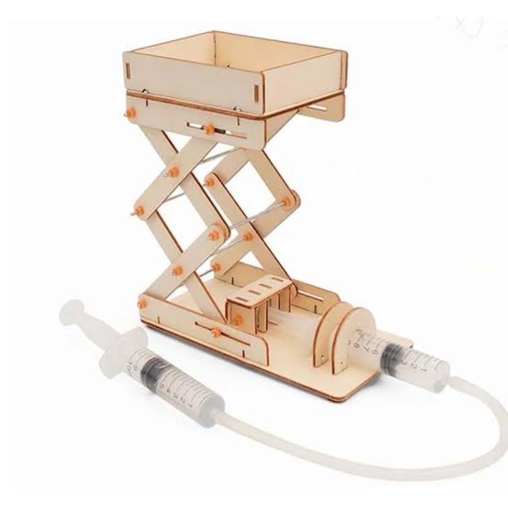 DIY Hydraulic Lifting Platform – Wooden STEM Construction Kit