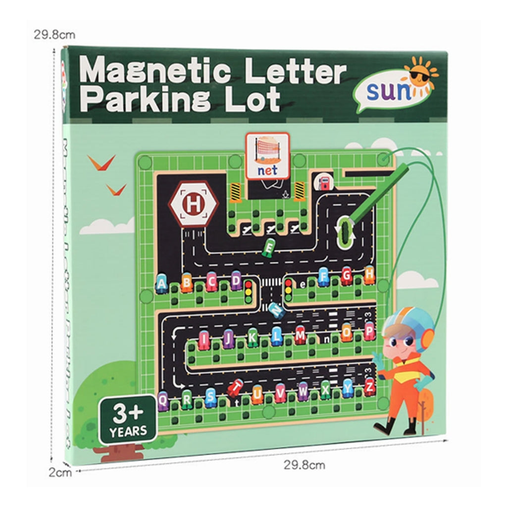 Montessori Wooden Magnetic Color & Alphabet Maze Board – Educational Toy for Kids