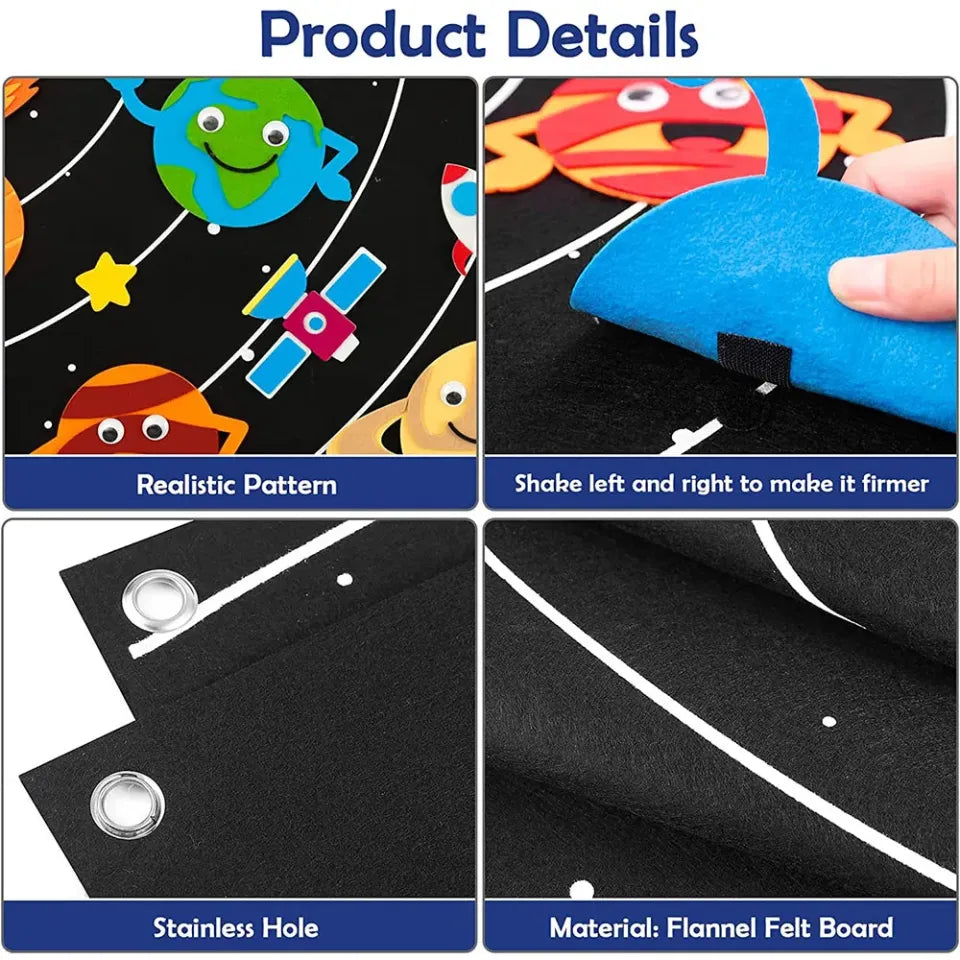 Interactive Solar System Felt Story Board – Cosmic Learning Adventure