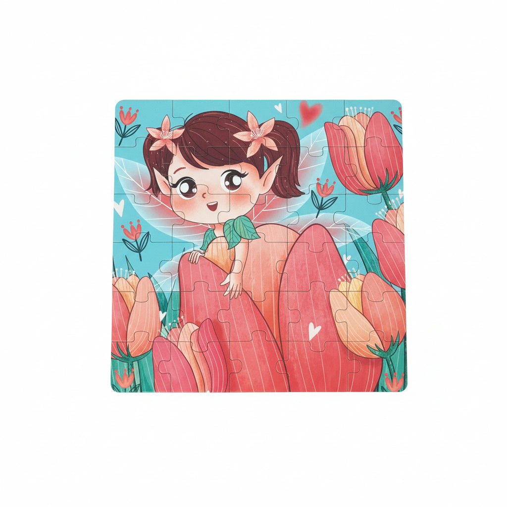 3-in-1 Marvelous Flower Fairy Magnetic Puzzle Book – Step 5 Progressive Learning